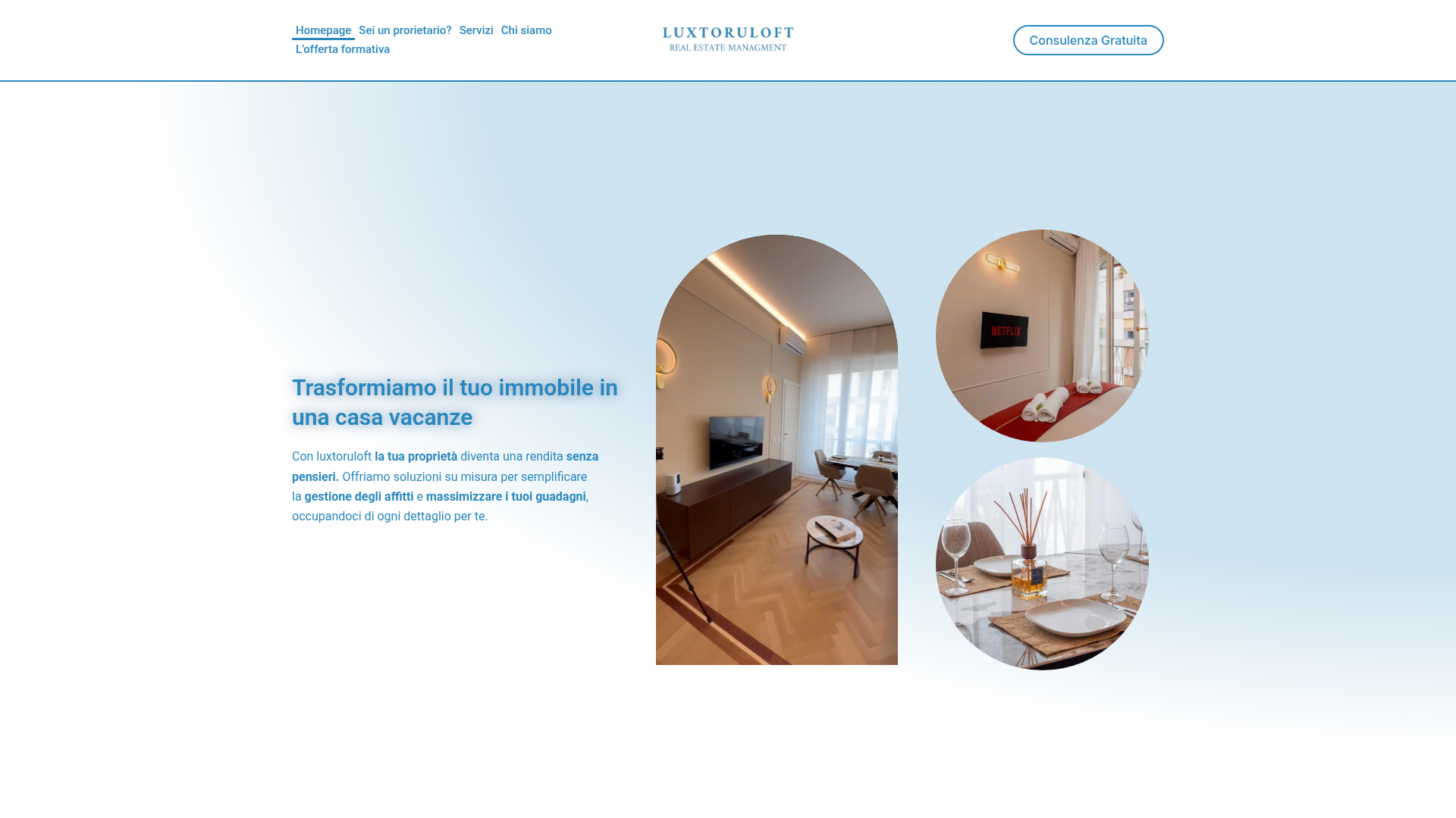 Anteprima sito Luxtoruloft